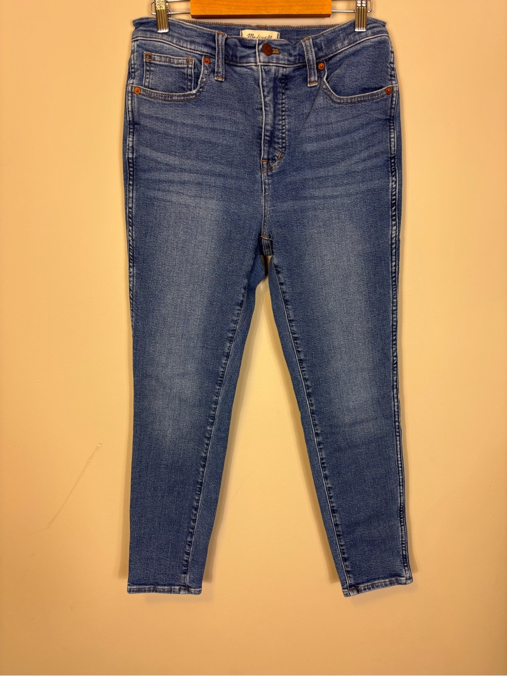 Madewell 10” High Rise Skinny Crop Medium Blue Jeans Women’s 28